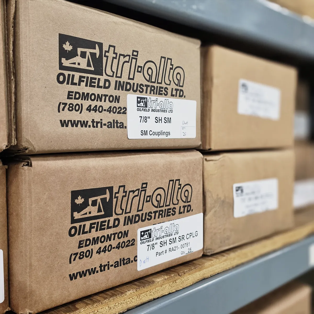 Tri-Alta Oilfield Industries packaging and shipping — Tri-Alta Oilfield Industries
